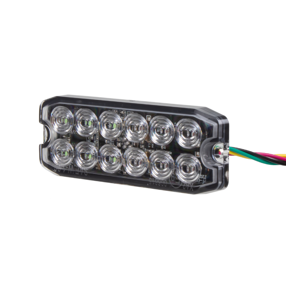 PROFI SLIM výstražné LED svetlo vonkajšie, modro-červené, 12-24V