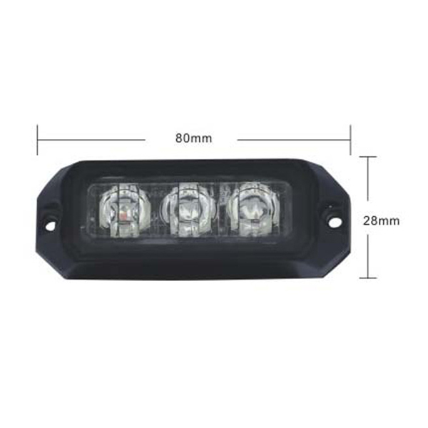PREDATOR 3x3W LED, 12-24V, oranžový, ECE R10