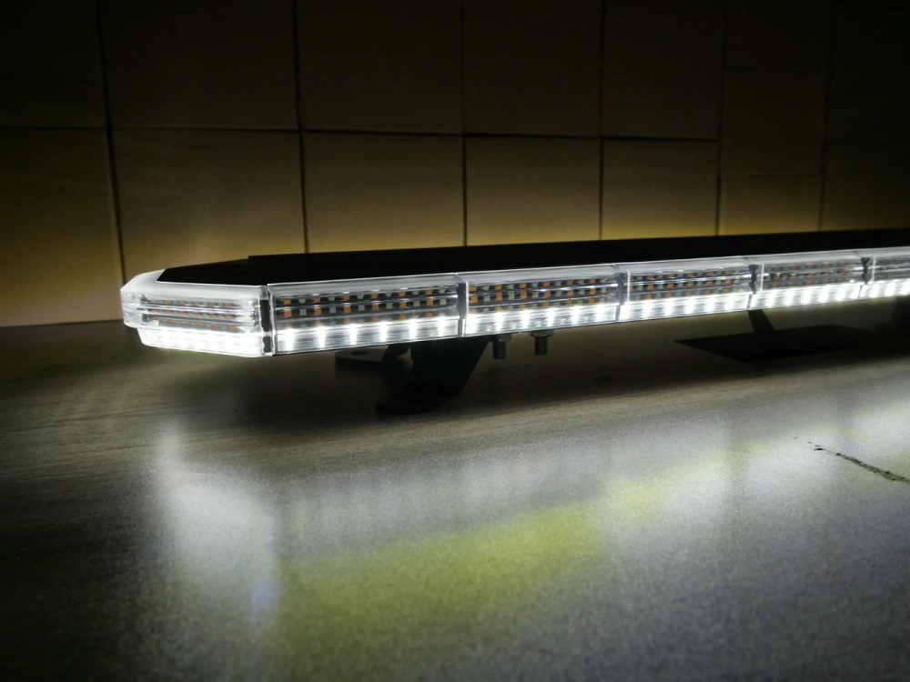 LED rampa 1400mm, oranžovo červeno/modrá+biela, 10-30V, ECE