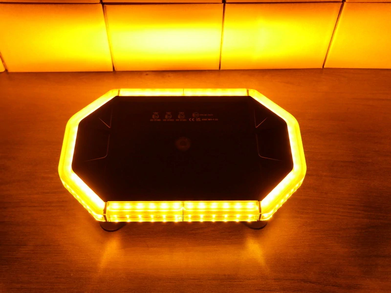 LED rampa 280mm, oranžovo biela, 10-30V, ECE R65