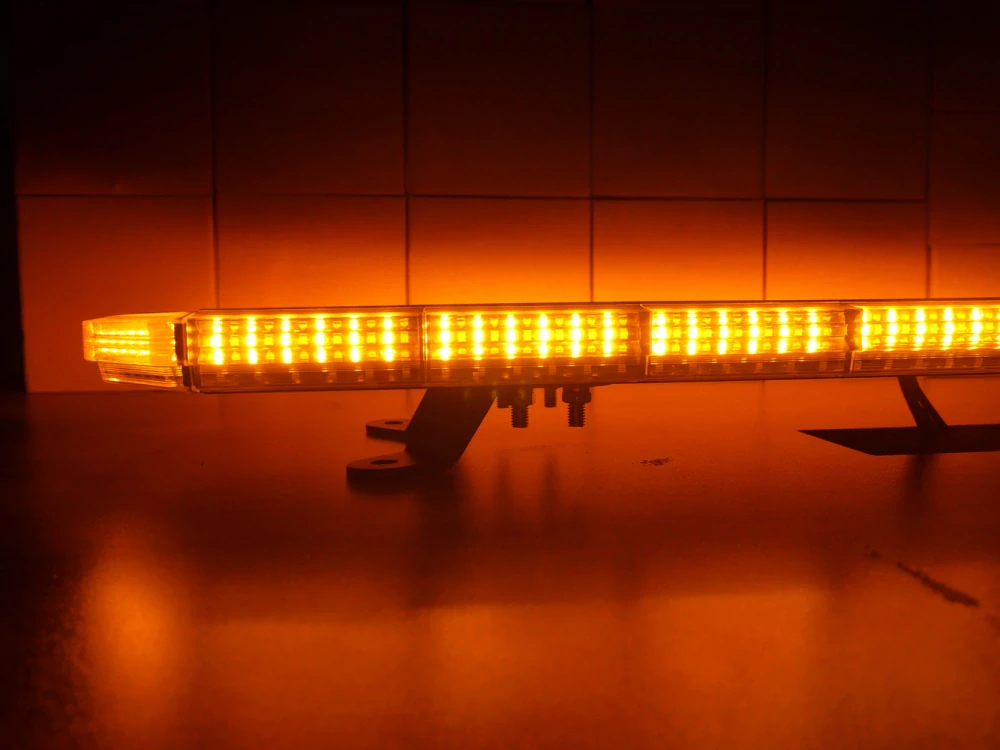 LED rampa 440mm, oranžovo biela, magnet 10-30V, ECE R65