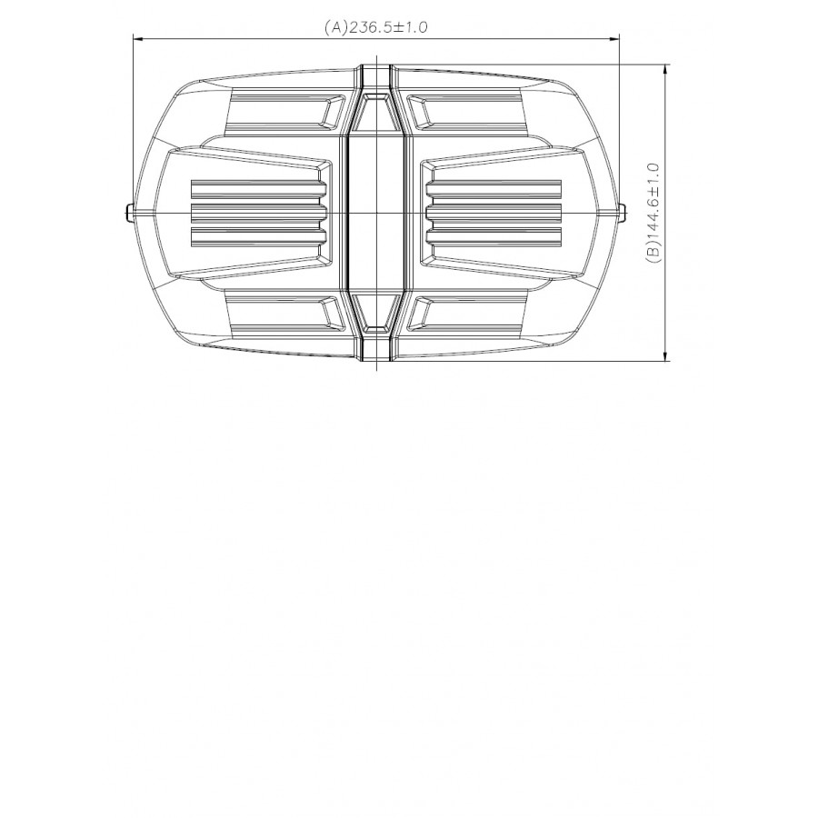 LED minirampa 23W R10 R65 magnetické uchytenie BLK0031