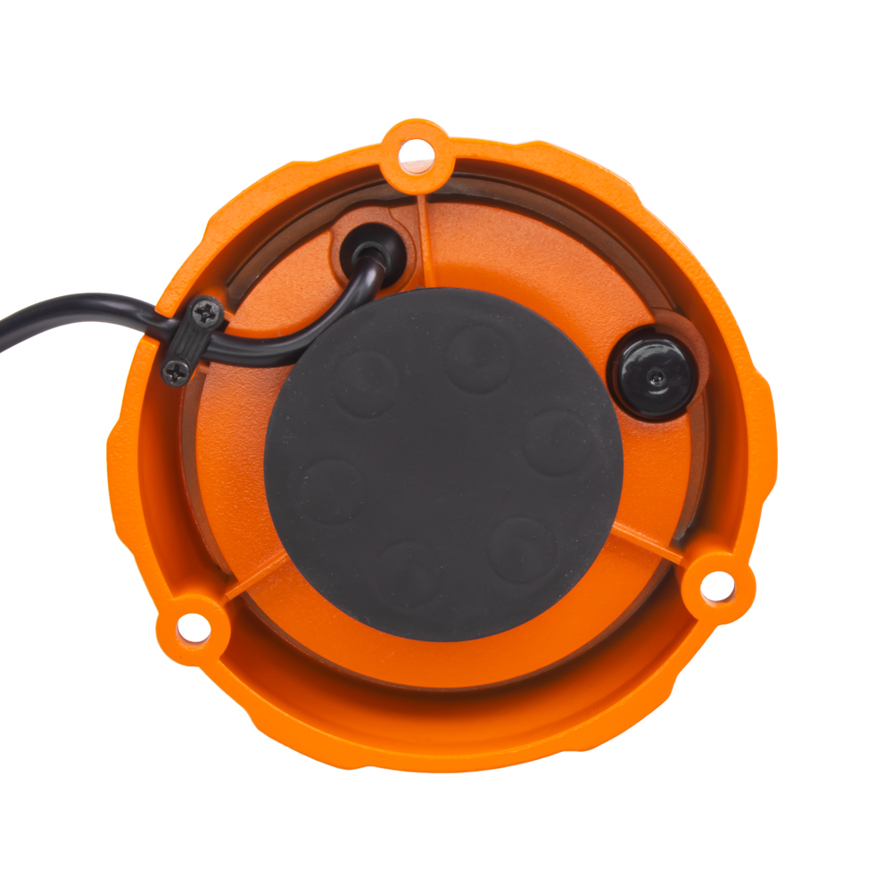 Robustný oranžový LED maják, oranžový hliník, 48W, ECE R65