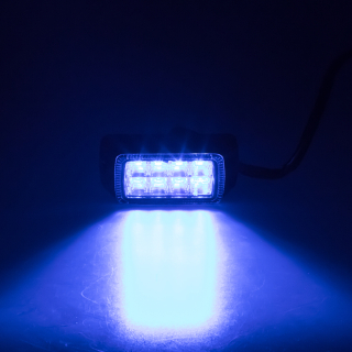 PROFI výstražné LED svetlo vonkajšie, modré, 12-24V, ECE R65