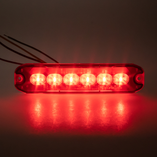PROFI SLIM výstražné LED svetlo vonkajšie, modro-červené, 12-24V, ECE R10