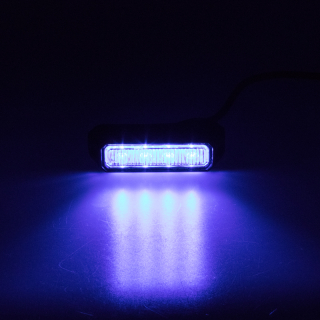 PREDATOR 4x3W LED, 12-24V, modrý, ECE R10