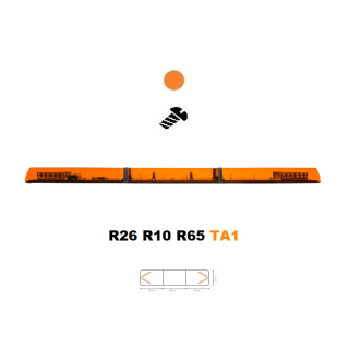 LED svetelná rampa Optima 90C 160cm, Oranžová, EHK R65