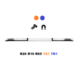 LED svetelná rampa Optima60/DC, 140cm, oranžovo- modrá 12/24V, R65