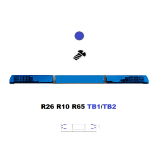 LED svetelná rampa Optima 90/2P 140cm, Modrá, EHK R65