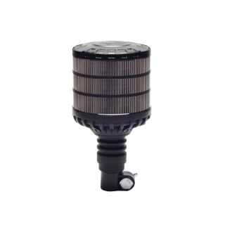 LED maják, 12-24V, 24xLED oranžový, na držiak, smoke, ECE R65