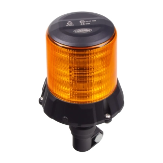 Robustný oranžový LED maják, na držiak, 96W, ECE R65