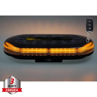 AKU LED rampa oranžová, 48xLED, magnet, 328mm, ECE