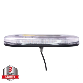 Mini LED rampa, oranžová, 48xLED, 12-24V, ECE R65, pevná montáž