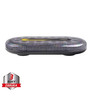 Mini LED rampa, oranžová, 60xLED, 12-24V, ECE R65, magnet