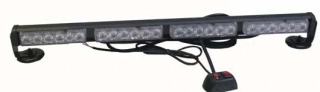 LED svetelná alej, 24x 1W LED, modrá 645mm, ECE R10