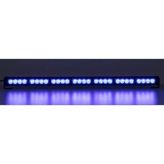 LED svetelná alej, 28x LED 3W, modrá 800mm, ECE R10
