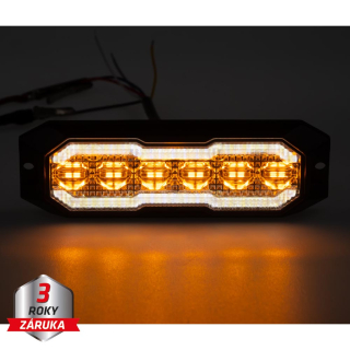 PROFI výstražné/pozičné LED svetlo, oranžové + biele, 12-24V, ECE R65