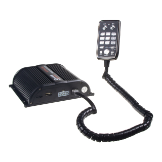 Profesionálny výstražný systém s mikrofónom 200W, Bluetooth + USB