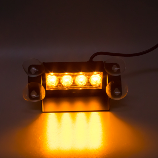 PREDATOR LED vnútorné, 4x3W, 12-24V, oranžové, 146mm
