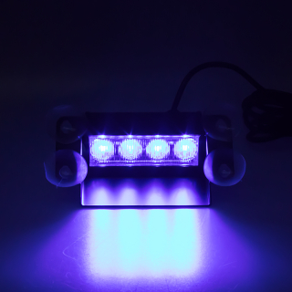 PREDATOR LED vnútorné, 4x3W, 12-24V, modré, 146mm