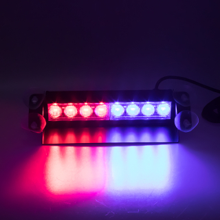 PREDATOR LED vnútorné, 8x3W, 12-24V, červeno-modré, 240mm
