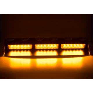 PREDATOR LED vnútorné, 18x3W, 12-24V, oranžové, 490mm, ECE R10