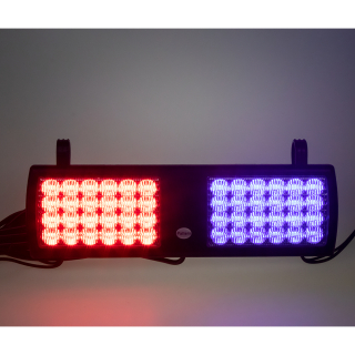 PREDATOR dual LED vnútorné, 48x1W, 12-24V, červeno-modré