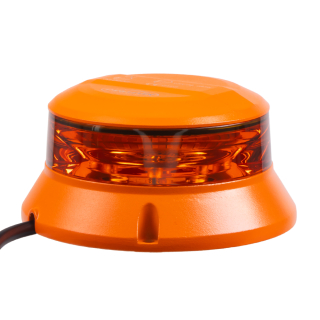 Robustný oranžový LED maják, hliník, 36W, ECE R65