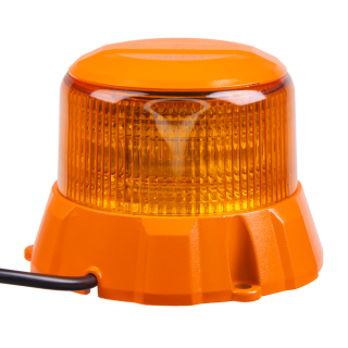 Robustný oranžový LED maják, oranžový hliník, 48W, ECE R65