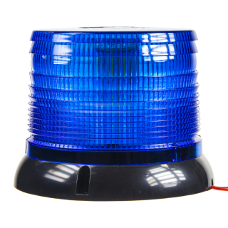 LED maják, 12-24V, modrý, homologácia