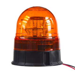 LED maják, 12-24V, 16x3W, oranžový fix, ECE R65