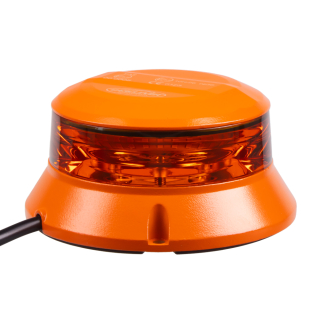 Robustný oranžový LED maják, oranžový hliník, 36W, ECE R65
