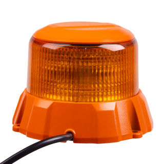 Robustný oranžový LED maják, oranžový hliník, 48W, ECE R65